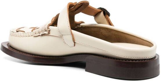 Hereu Leren loafers Beige