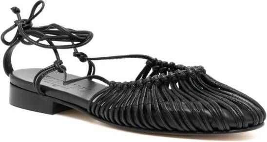 Hereu Mantera leren sandalen Zwart