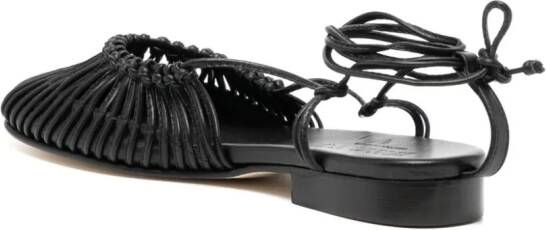 Hereu Mantera leren sandalen Zwart