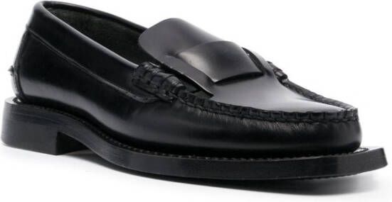 Hereu Sineu leren loafers Zwart