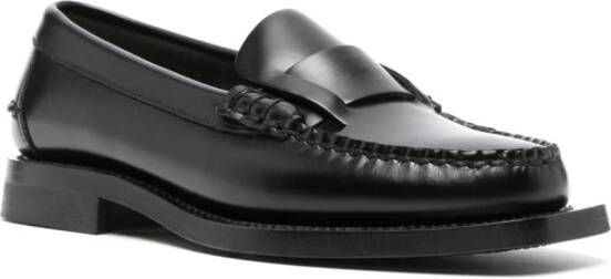 Hereu Sineu leren loafers Zwart