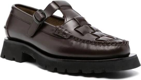 Hereu Soller Sport leren loafers Bruin