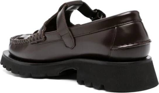 Hereu Soller Sport leren loafers Bruin