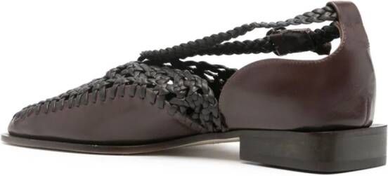 Hereu Tala leren loafers Bruin