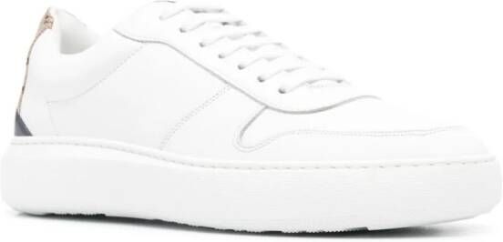 Herno Leren sneakers Wit