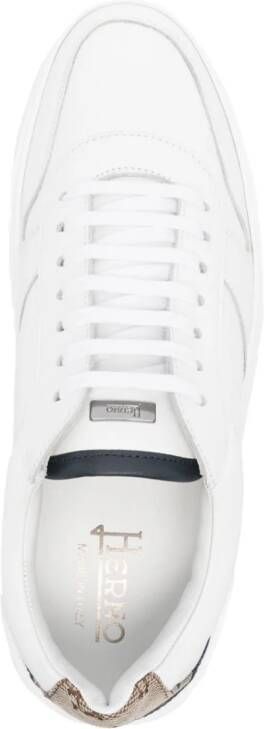 Herno Leren sneakers Wit