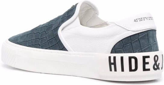 Hide&Jack Fuji Croco sneakers Blauw