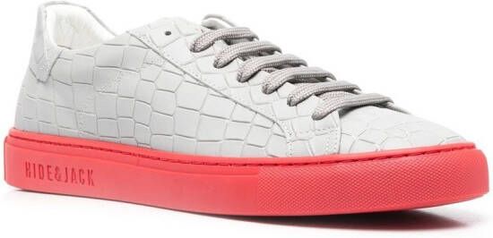 Hide&Jack Essence Croco sneakers Grijs