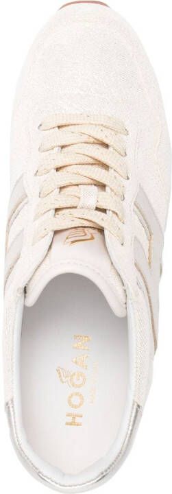 Hogan Leren sneakers Beige