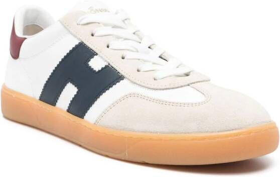 Hogan Cool leren sneakers Beige