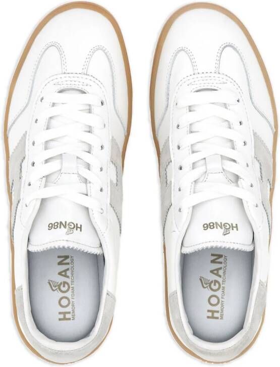 Hogan Cool leren sneakers Wit