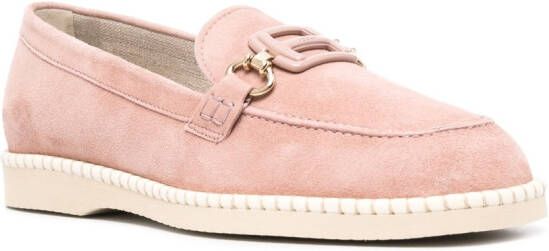 Hogan H642 suède loafers Roze