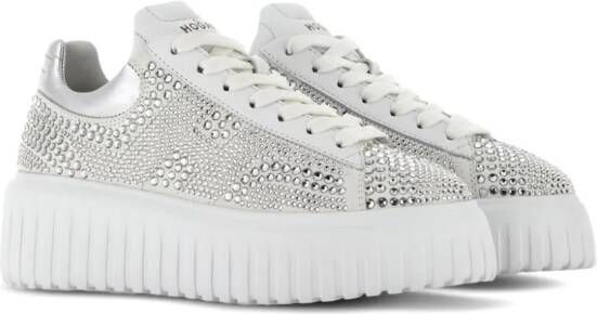 Hogan Sneakers met stras Zilver