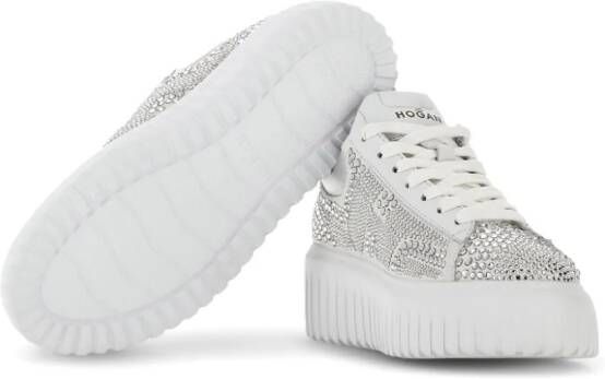 Hogan Sneakers met stras Zilver