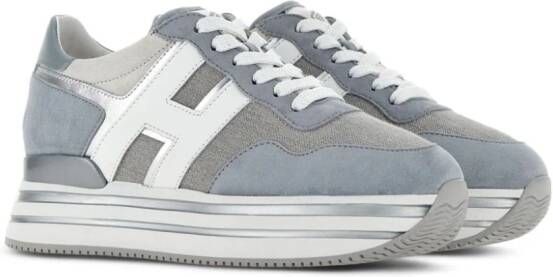 Hogan H483 leren sneakers Blauw