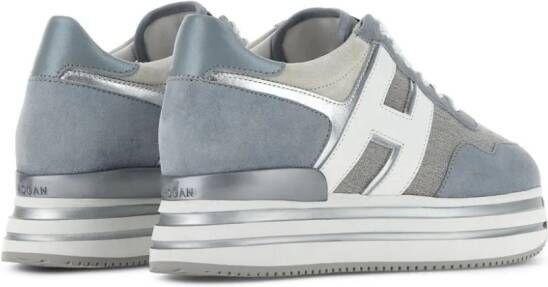 Hogan H483 leren sneakers Blauw