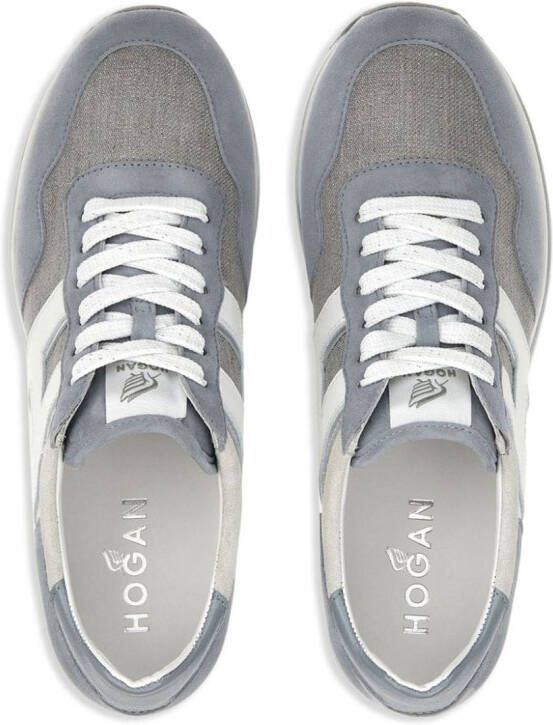 Hogan H483 leren sneakers Blauw