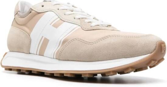 Hogan H601 sneakers met vlakken Beige