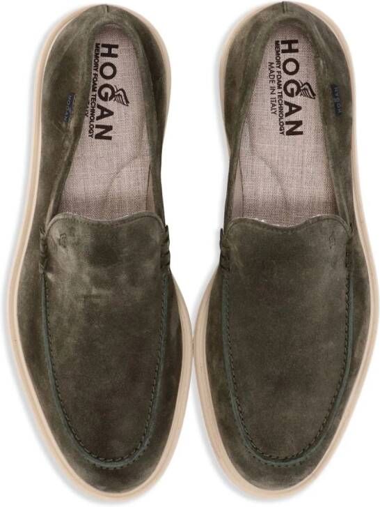 Hogan H633 suède loafers Groen