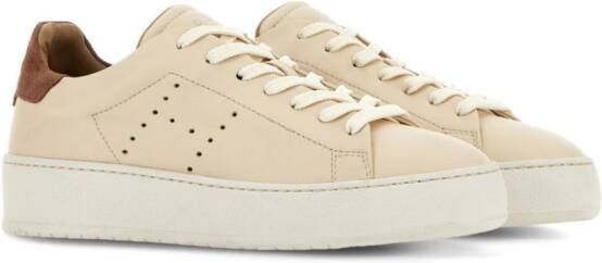 Hogan H672 leren sneakers Beige