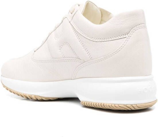 Hogan Interactive sneakers met veters Beige