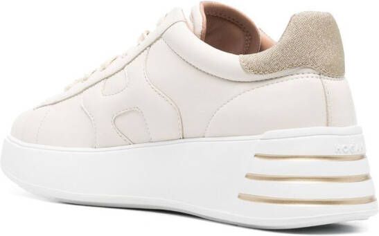 Hogan Leren sneakers Beige