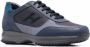 Hogan Leren sneakers heren Stof leerrubber leer 5 5 Blauw - Thumbnail 2