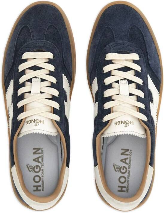 Hogan Sneakers met logopatch Blauw