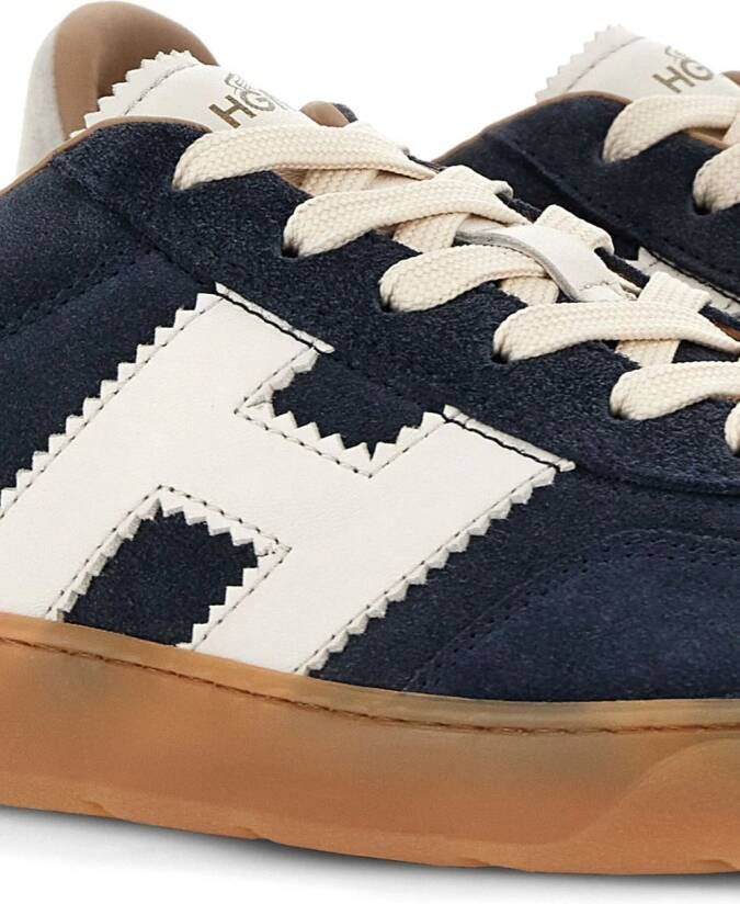 Hogan Sneakers met logopatch Blauw