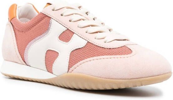 Hogan Olympia-Z leren sneakers Roze