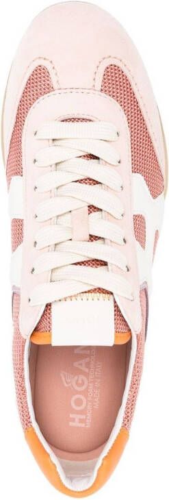 Hogan Olympia-Z leren sneakers Roze