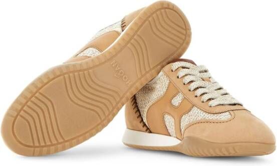 Hogan Olympia-Z nubuck leren sneakers Bruin