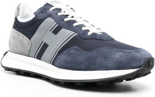 Hogan Sneakers met logopatch Blauw