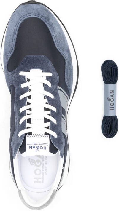 Hogan Sneakers met logopatch Blauw