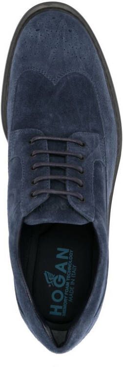 Hogan Suède brogues Blauw