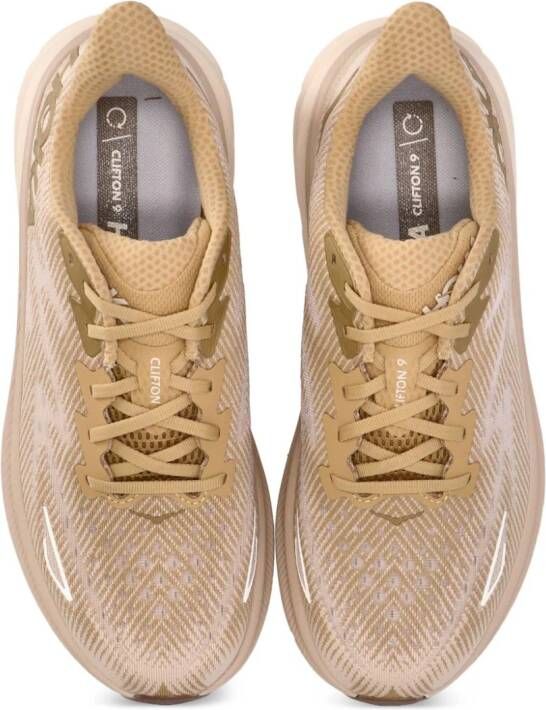 HOKA Clifton 9 low-top sneakers Beige