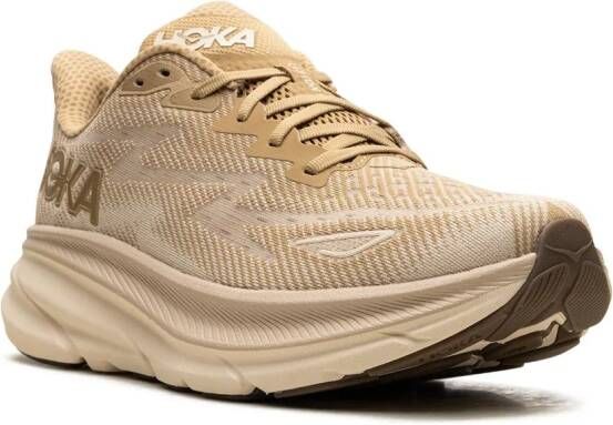 HOKA Clifton 9 "Wheat Shifting Sand" sneakers Beige