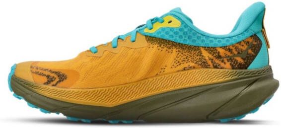 HOKA Sneakers met logoprint Geel