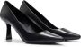 HUGO 70mm pointed-toe leather pumps Zwart - Thumbnail 2