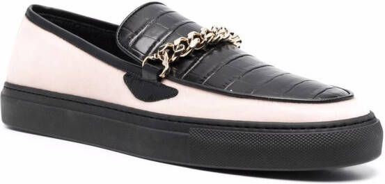 HUMAN RECREATIONAL SERVICES Loafers met kettingdetail Roze