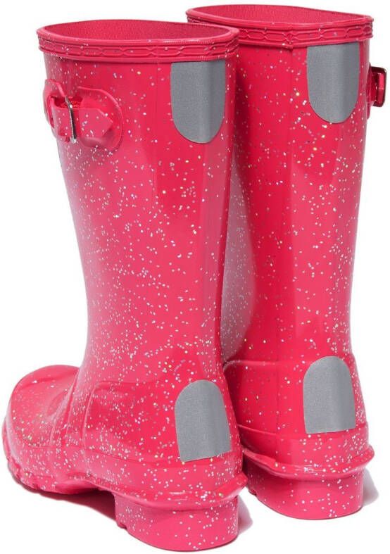 Hunter Kids Regenlaarzen met glitter Roze