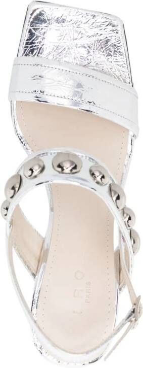 IRO Leren sandalen Zilver