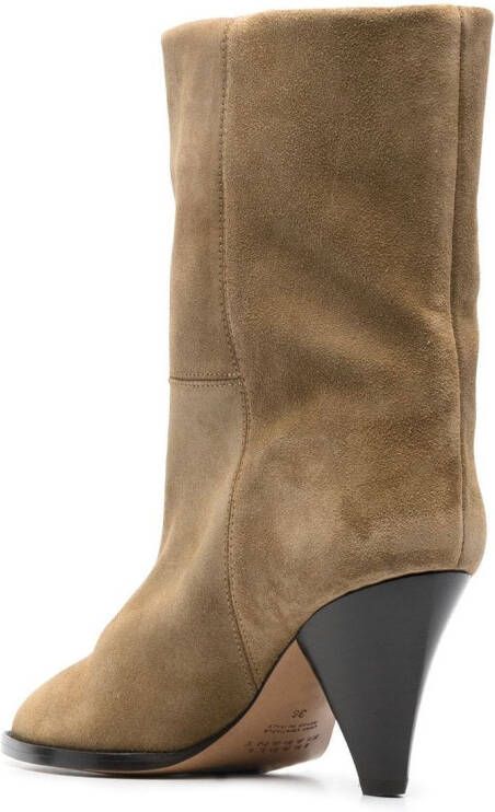 ISABEL MARANT Rouxa 70 mm suède laarzen Beige