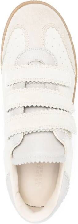 ISABEL MARANT Beth leren sneakers Beige