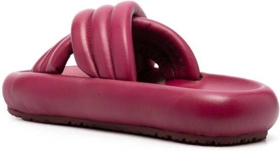 ISABEL MARANT Slippers met plateauzool Rood