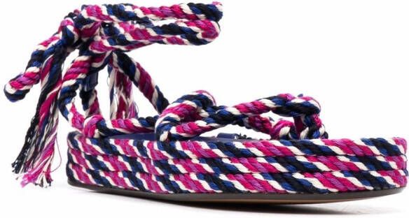 ISABEL MARANT Erol sandalen met touw Roze