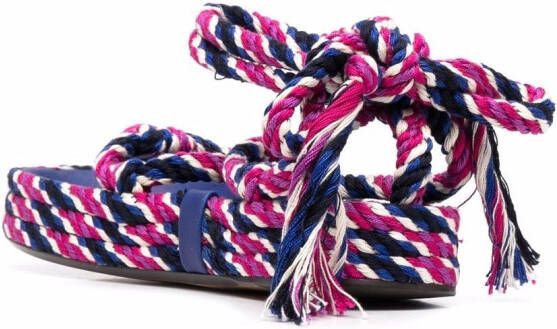 ISABEL MARANT Erol sandalen met touw Roze