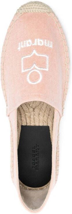 ISABEL MARANT Espadrilles met logoprint Roze