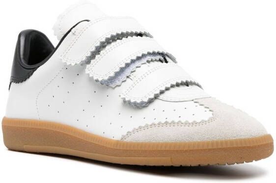 ISABEL MARANT Beth sneakers met klittenband Wit