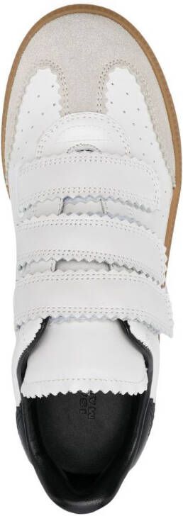 ISABEL MARANT Beth sneakers met klittenband Wit